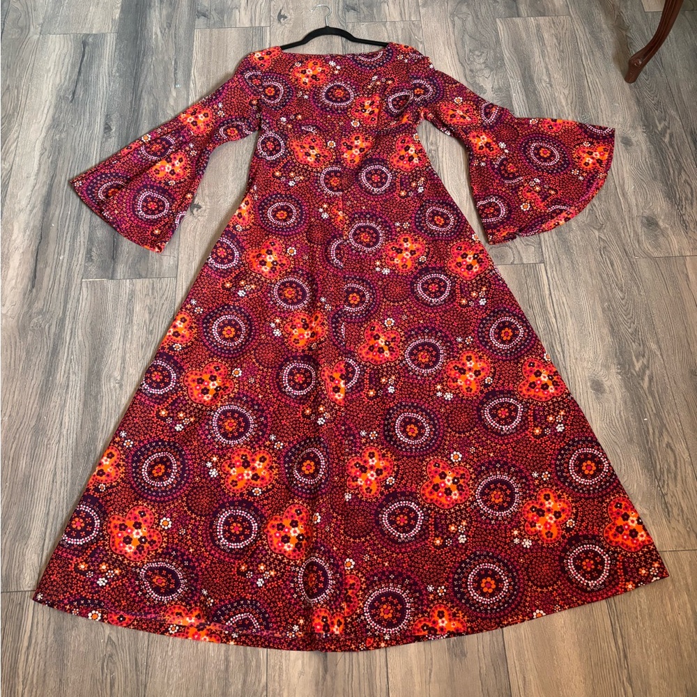 Vintage floral maxi dress size 38